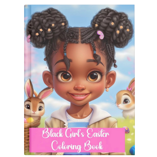 Black Girl's Easter Coloring Book